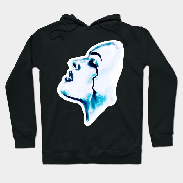 Beautiful Crying Face Hoodie by sparkling-in-silence